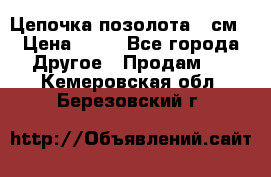 Цепочка позолота 50см › Цена ­ 50 - Все города Другое » Продам   . Кемеровская обл.,Березовский г.